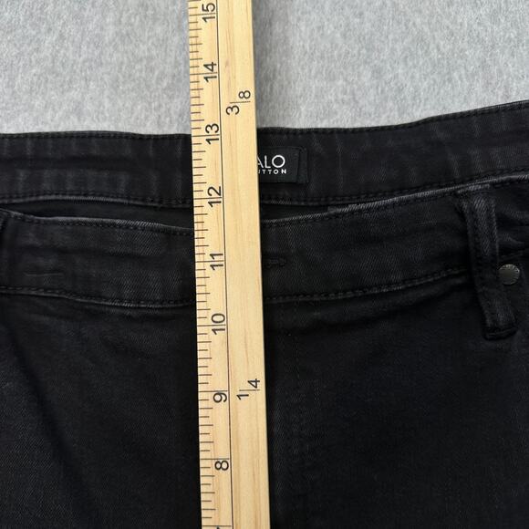 Buffalo David Bitton Jeans WMNS 14/34 Black Mollie Hi-Rise Peg Leg Stretch Pants - Picture 14 of 16